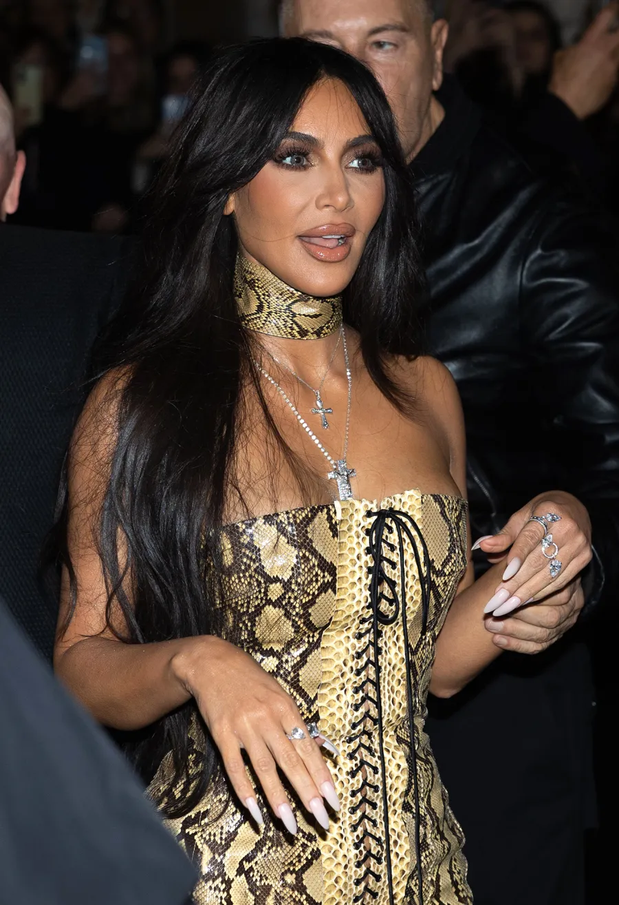 Kim Kardashian Struggles to Climb Stairs in Skintight Dolce & Gabbana Dress: 'Of Course'