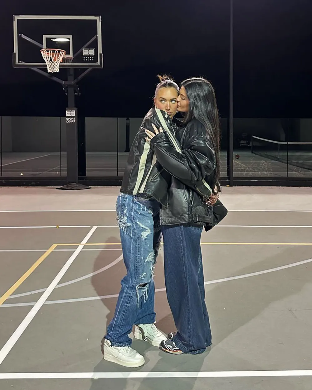 Kylie Jenner Celebrates Valentine&rsquo;s Day With Friends and Family Amid Travis Split leather jackets