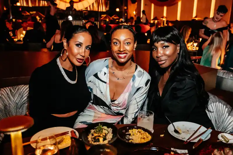 Lakiha-Spicer,-Nichole-Levy-&-Venus-Williams-at-Queen-Miami-Beach