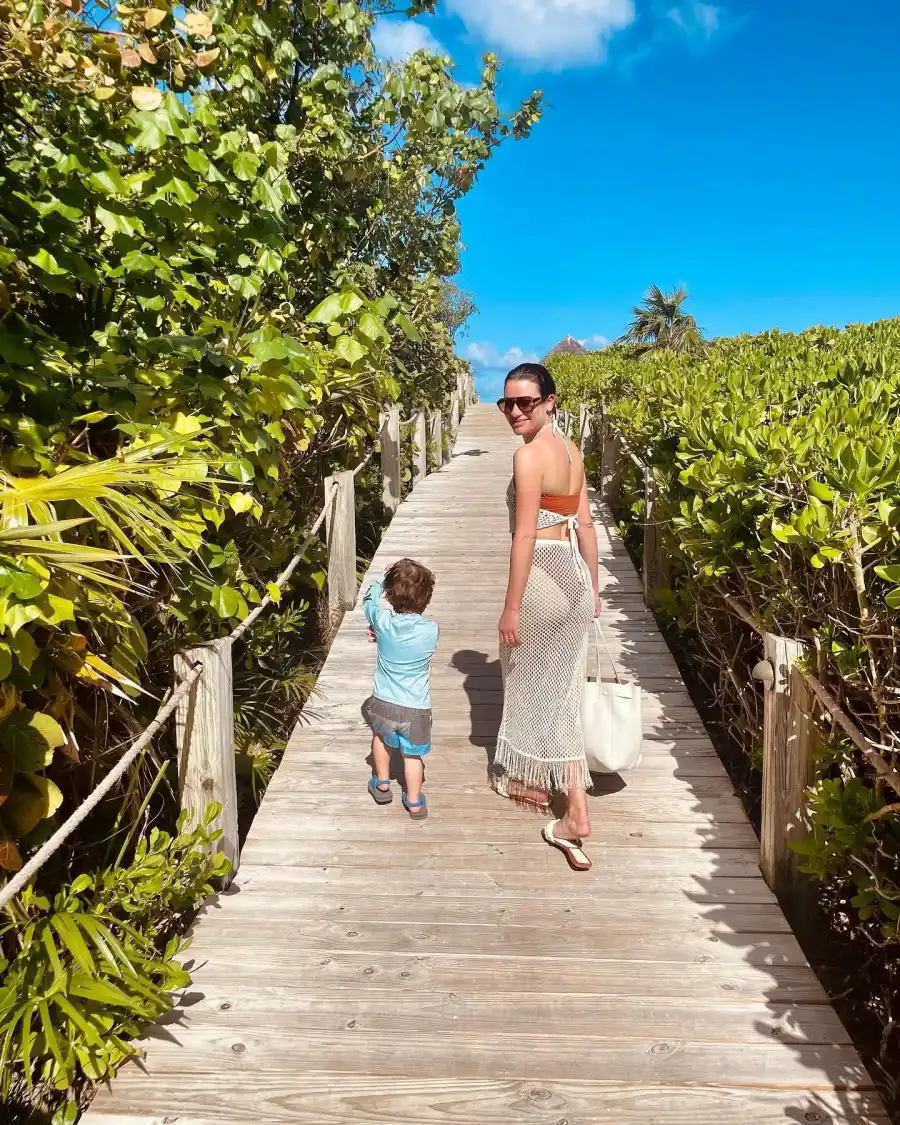 Lea Michele Enjoys Sweet Family Getaway With Son Ever