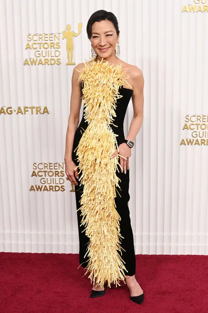 Michelle Yeoh Red Carpet Sag Awards 2023