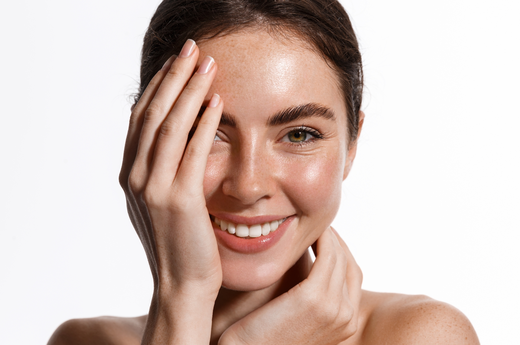 Moisturized-Clear-Skin-Stock-Photo
