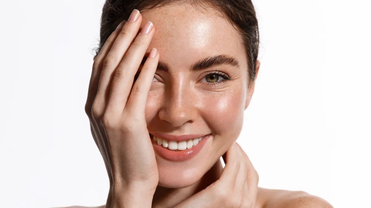 Moisturized-Clear-Skin-Stock-Photo