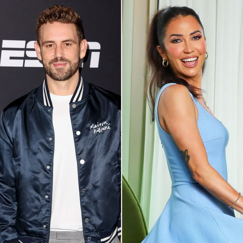 Nick Viall Responds to Kaitlyn Bristowe Alleging &lsquo;Bachelorette&rsquo; Producers &lsquo;Sexualized&rsquo; Him blue dress
