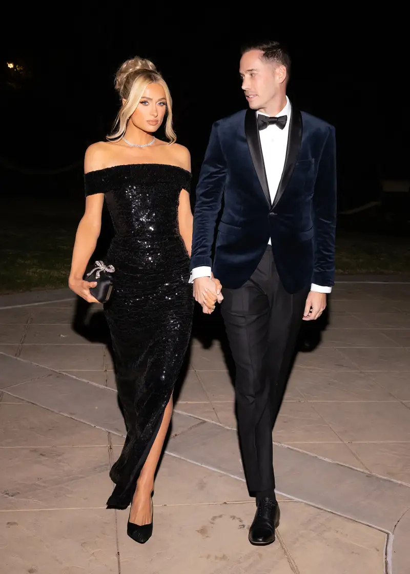 Paris Hilton and Carter Reum Stun on 1st Red Carpet Since Announcing Son’s Birth: See Photos