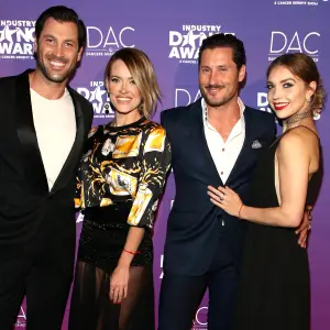 Peta Murgatroyd and Maksim Chmerkovskiy Meet Jenna Johnson and Val Chmerkovskiy’s Baby: Photos