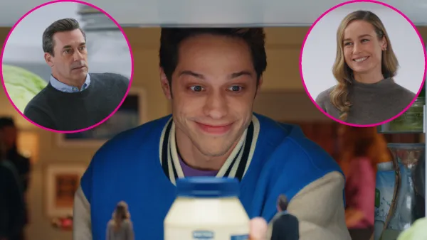 Pete Davidson Eats a Jon Hamm and Brie Larson Sandwich In Hellmann's Super Bowl Commercial