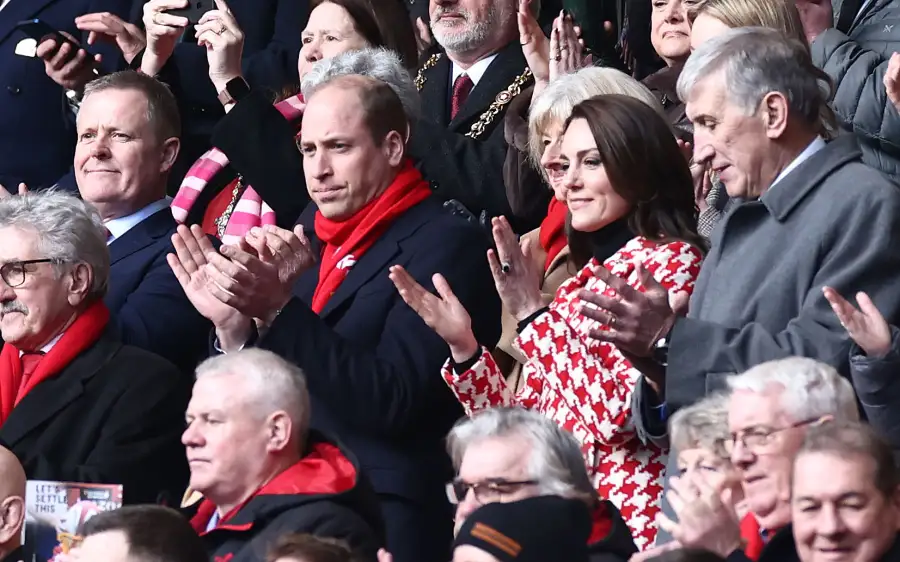 Prince William & Princess Kate Attend Wales Vs England Six Nations Match