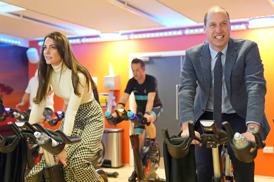 Prince William and Princess Kate Race Against Each While Taking a Spin Class
