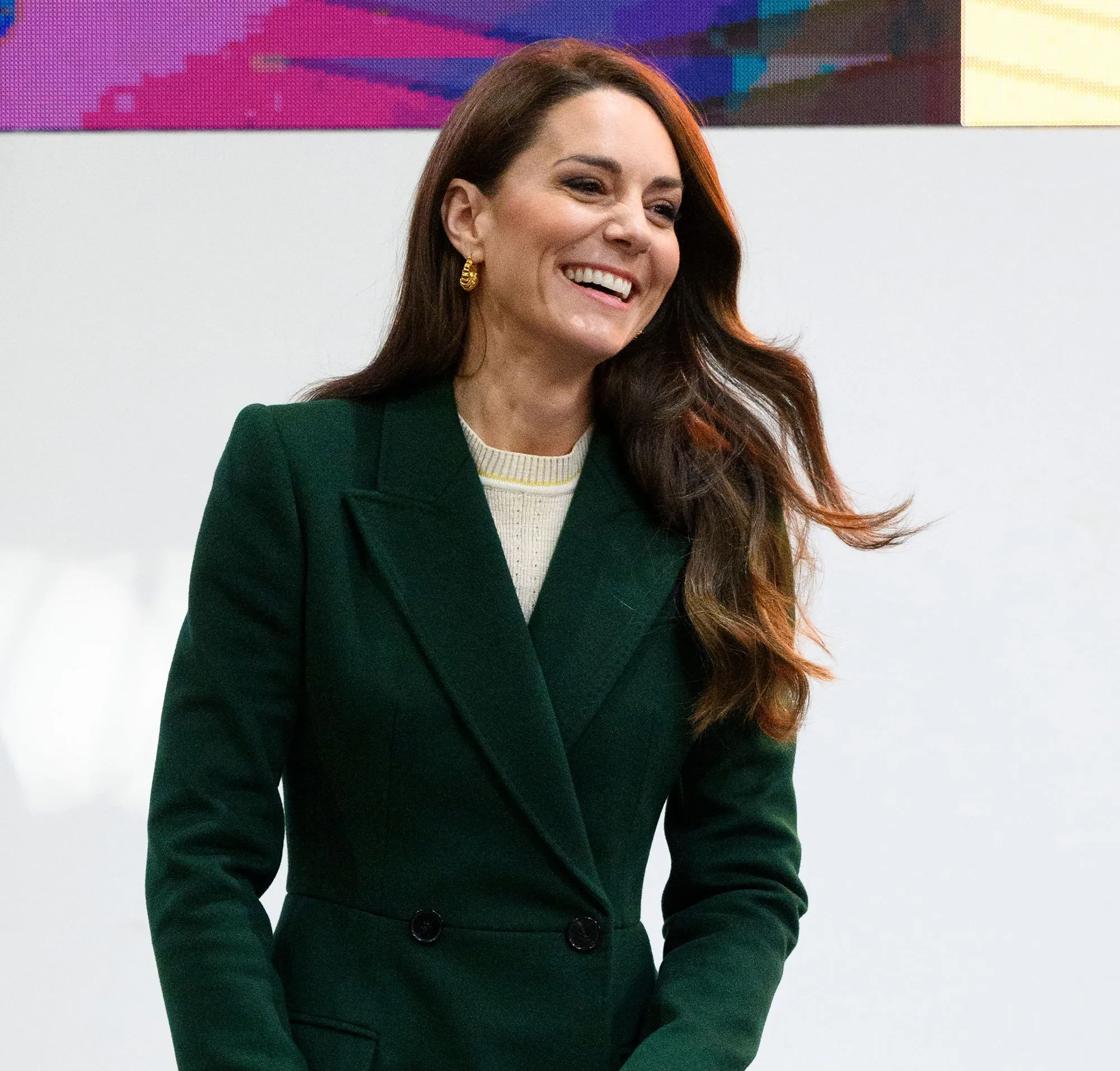 Princess Kate Recruits 'Love Island' Alum Zara McDermott and More Famous Faces for Shaping Up Campaign Launch green coat