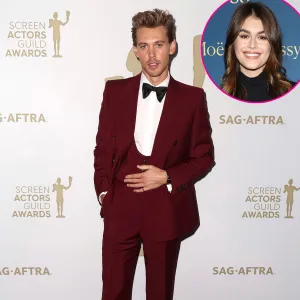Promo Austin Butler Walks 2023 SAG Awards Red Carpet Solo Amid Kaia Gerber Romance