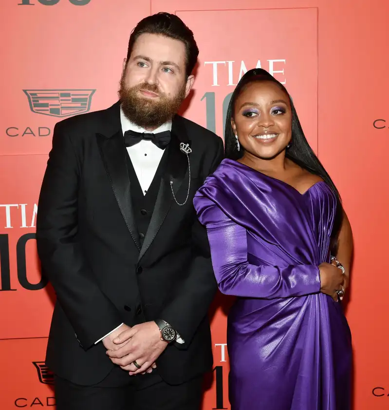 Quinta Brunson and Kevin Jay Anik’s Relationship Timeline purple gown