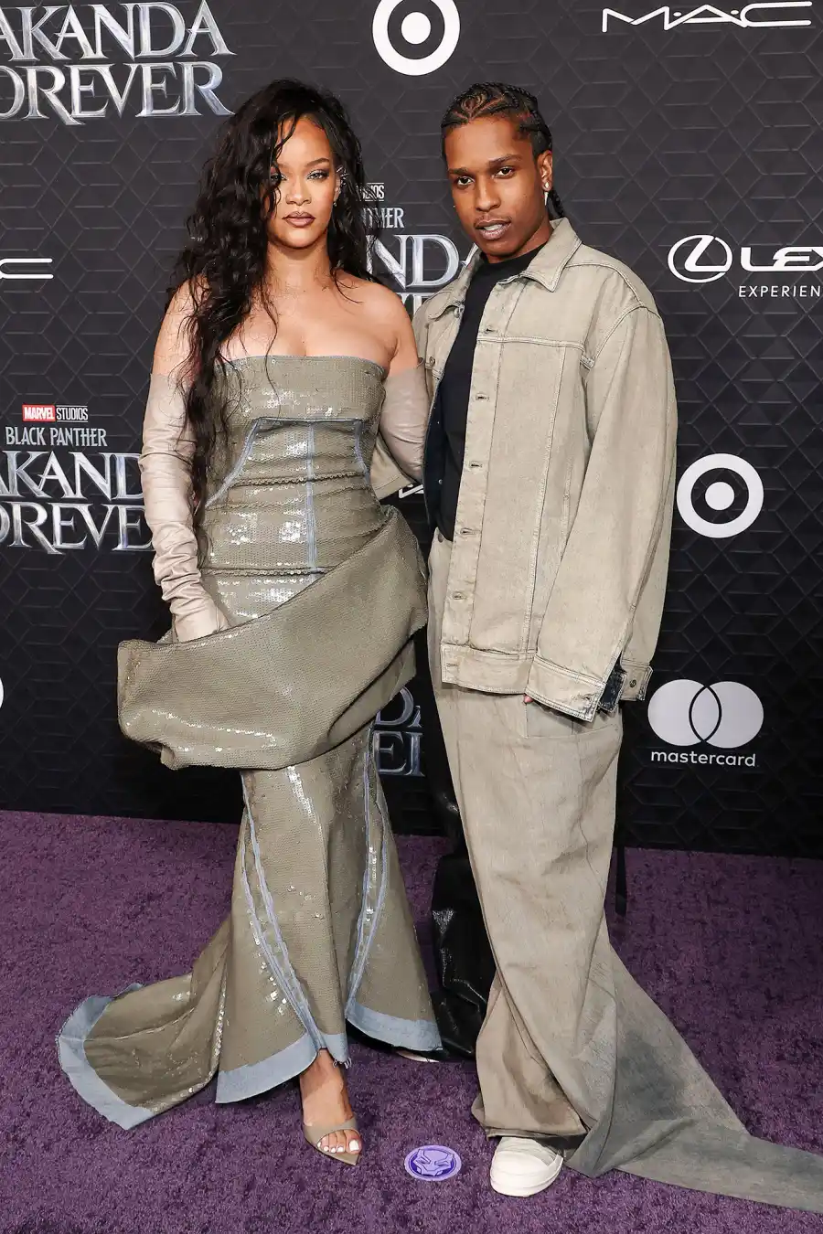 Rihanna & ASAP Rocky Couple Style 'Wakanda Forever' premiere, Arrivals, Los Angeles, California, USA - 26 Oct 2022