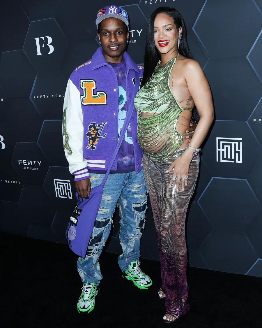Rihanna & ASAP Rocky Couple Style Fenty Beauty And Fenty Skin Celebration Hosted By Rihanna, Goya Studios, Hollywood, Los Angeles, California, United States - 12 Feb 2022