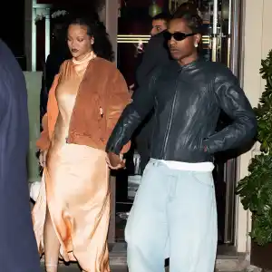 Rihanna Shows Off Baby Bump at Milan Fashion Week With ASAP Rocky: Photos