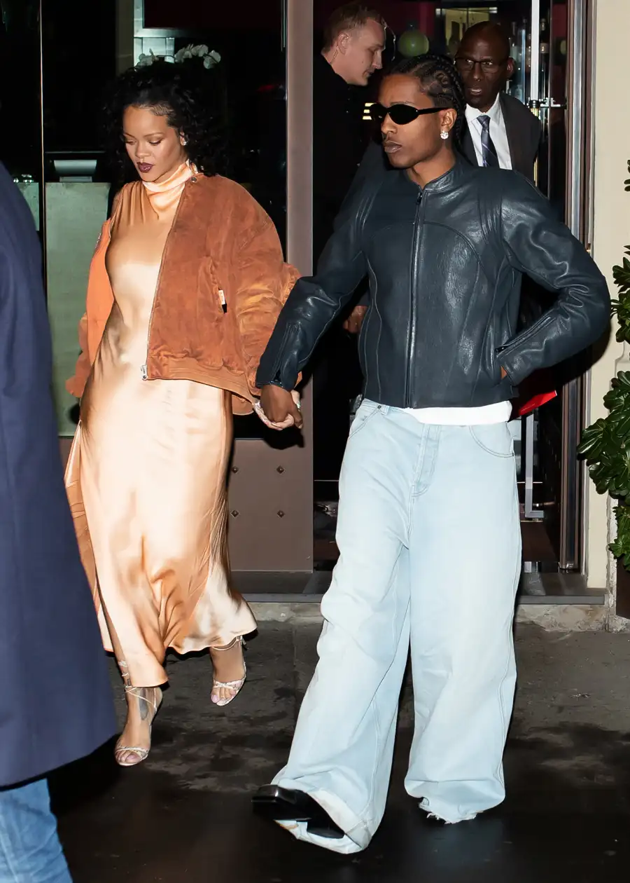 Rihanna Shows Off Baby Bump at Milan Fashion Week With ASAP Rocky: Photos