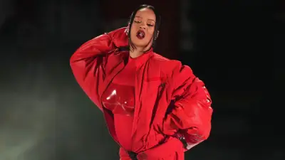 Rihanna’s Baby Bump Album Ahead of 2nd Child’s Arrival With Boyfriend ASAP Rocky: Pregnancy Pics red outfit