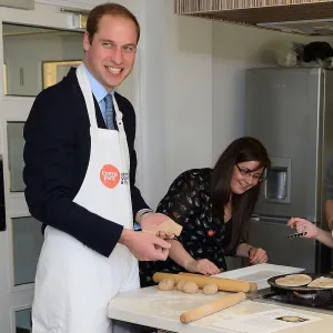 Royal Family Cooking Through the Years: Prince William Makes Pudding With Prince George, Princess Kate Flips Pancakes and More white apron