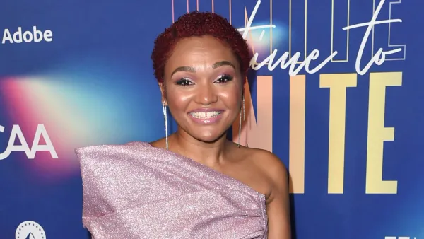 Sex Lives of College Girls’ Lauren ‘Lolo’ Spencer Reacts to Kimberly and Whitney’s Love Triangle: 'Literally a Violation' lavender gown