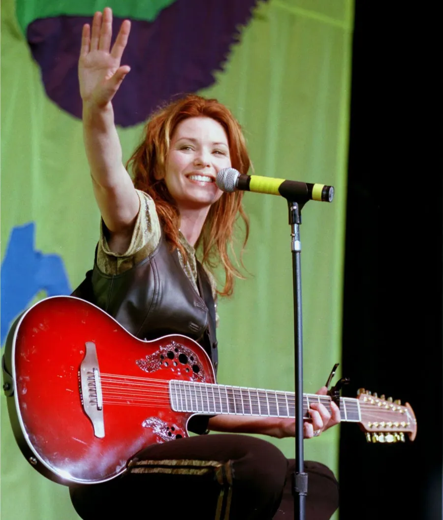 Shania Twain Through the Years red hair