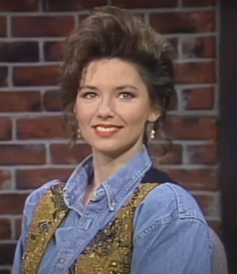 Shania Twain Through the Years gold vest