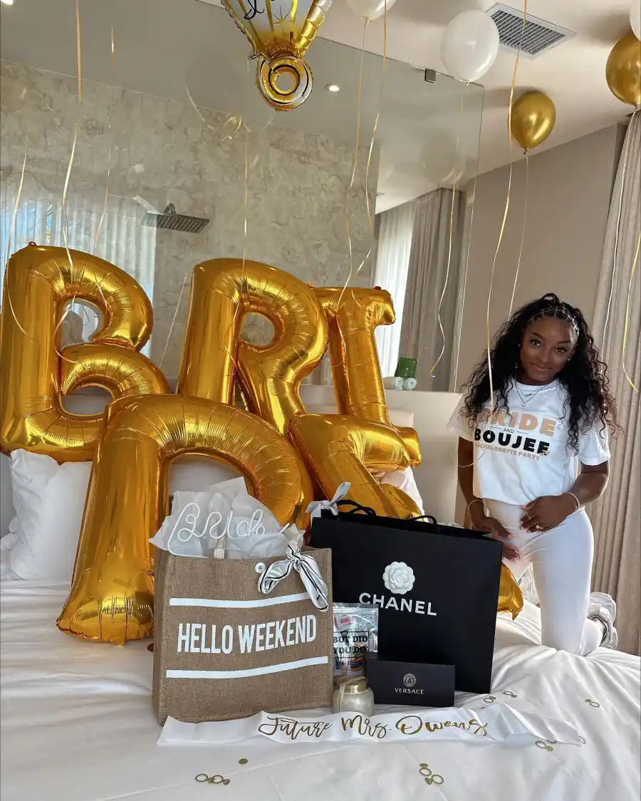 Simone Biles Celebrates at Bachelorette Party Before Jonathan Owens Wedding 11