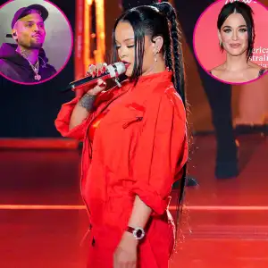 Stars React to Rihanna’s 2023 Super Bowl Halftime Show- Chris Brown, Katy Perry, Shakira and More - 731