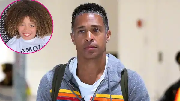 T.J. Holmes Spotted With Daughter Sabine at Airport After PDA-Filled Vacation With Amy Robach