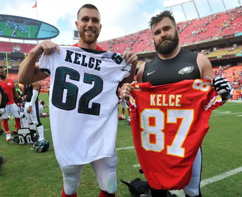 Travis Kelce Gets Emotional Talking About Brother Jason Kelce After Super Bowl Win