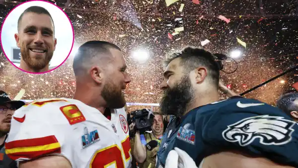 Travis Kelce Gets Emotional Talking About Brother Jason Kelce After Super Bowl Win
