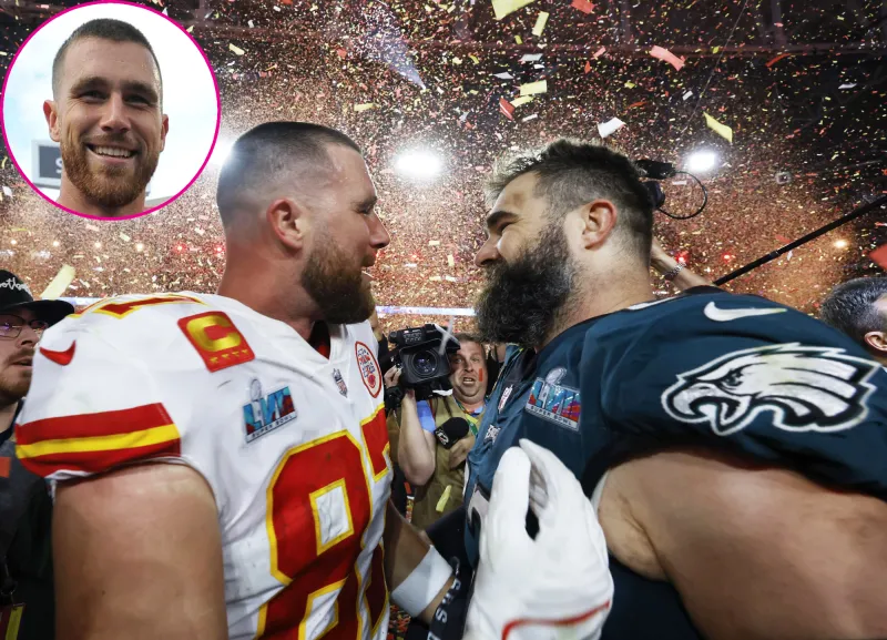 Travis Kelce Gets Emotional Talking About Brother Jason Kelce After Super Bowl Win