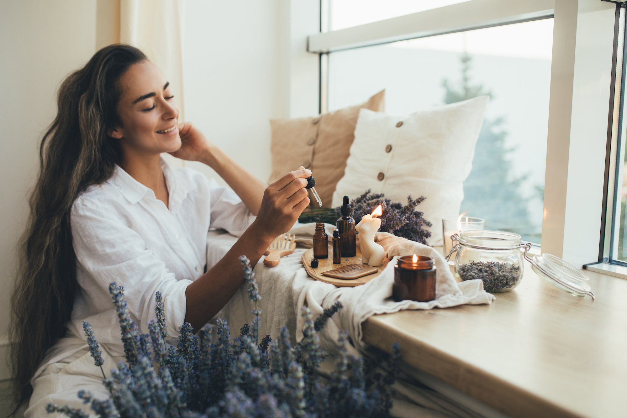 Woman-With-Aromatherapy