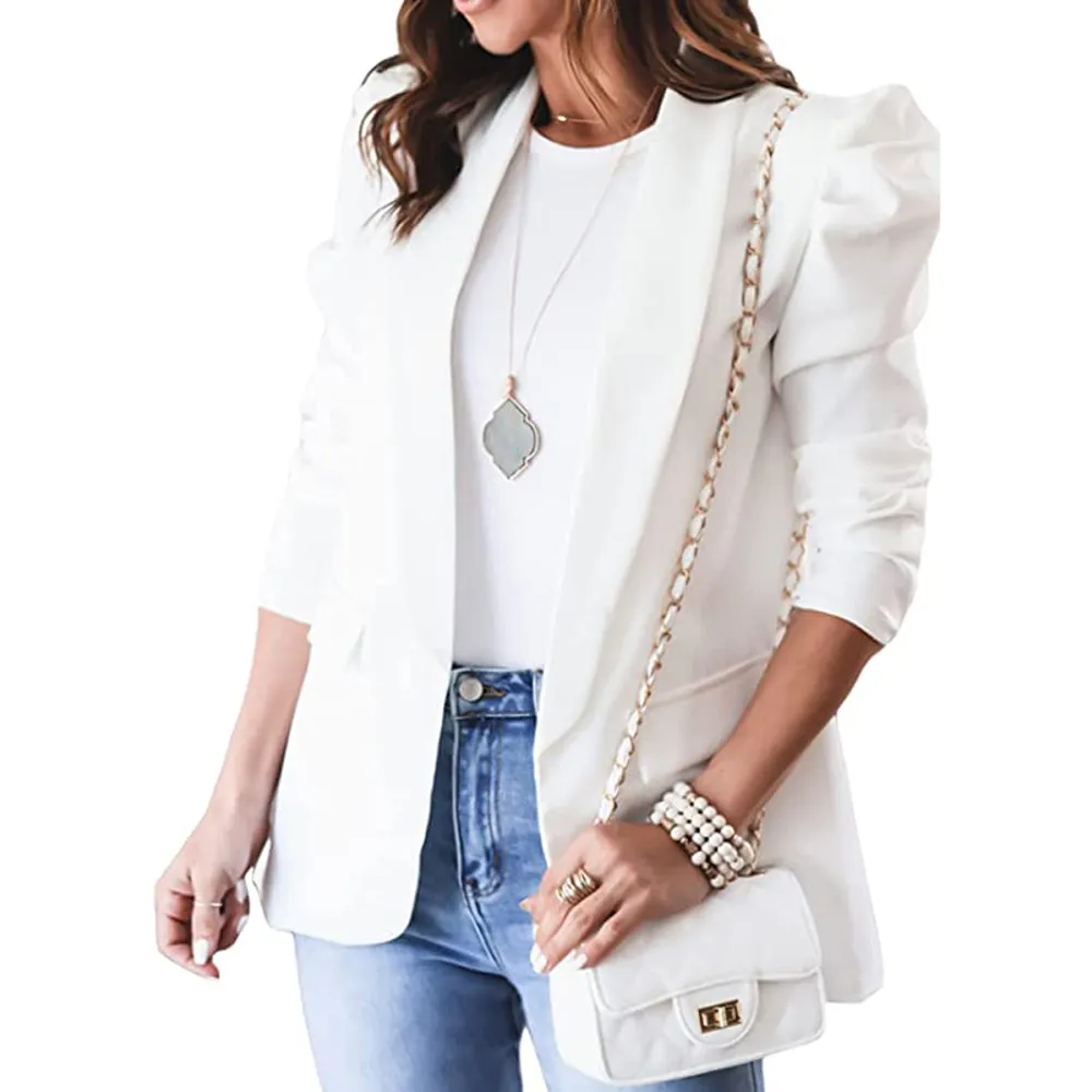 amazon-happy-sailed-puff-sleeve-blazer-white