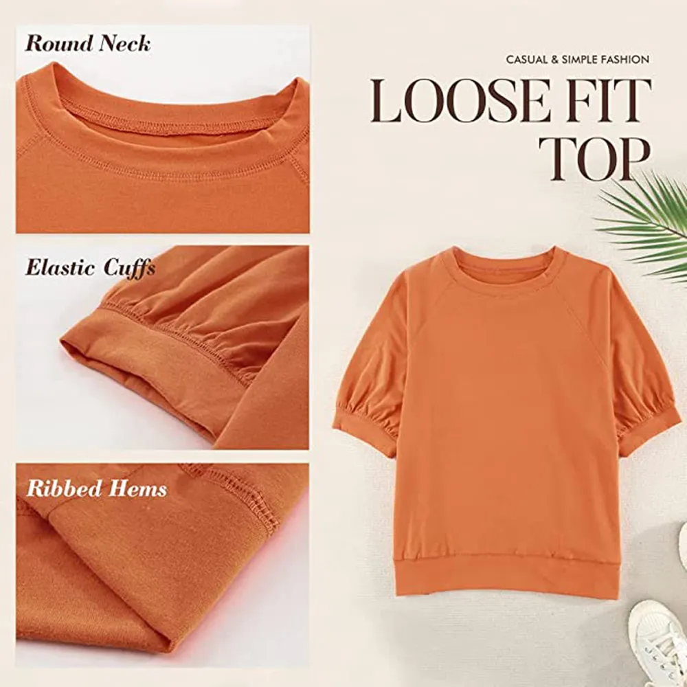amazon-kirundo-puff-sleeve-top-orange