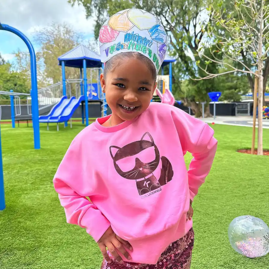 Khloe Kardashian and Tristan Thompson's Daughter True Looks All Grown Up in Sweet Valentine's Day Photo - 478