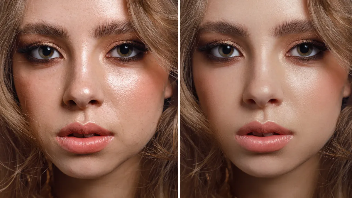 pores before and after