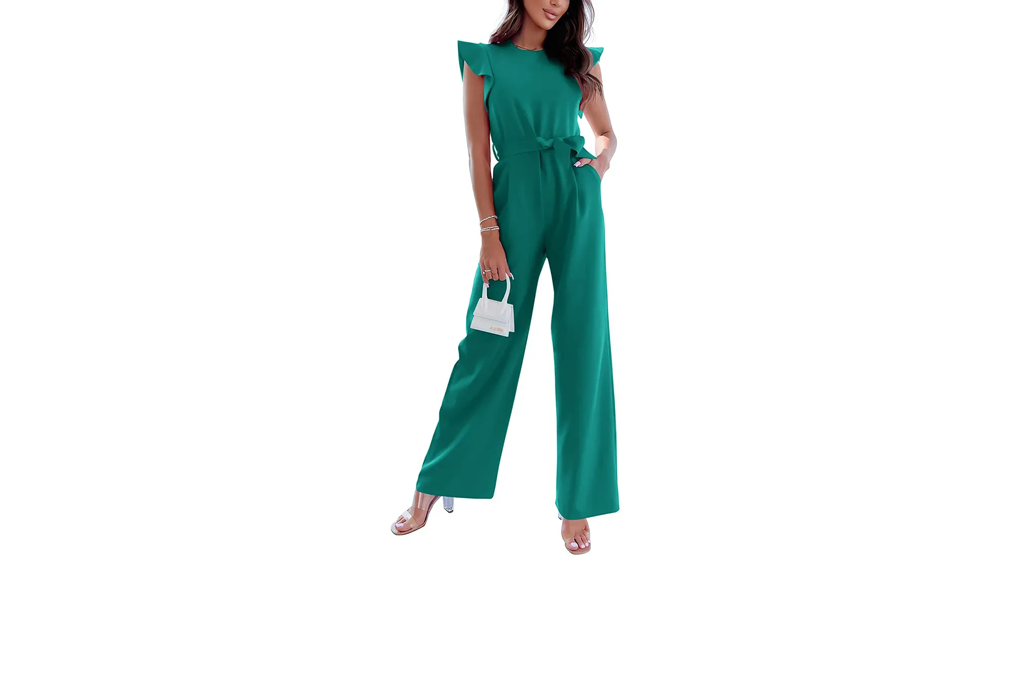 turquoise jumpsuit