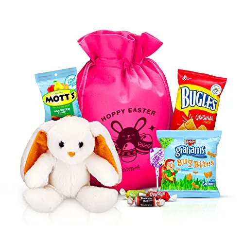 Prefilled Easter Baskets for Girls - Your Favorite Bunnies will Adore these Easter Baskets for Kids. Delight Them with a Pink Easter Basket For Girls Already Filled with an Assortment of Their Favorite Easter Goodies