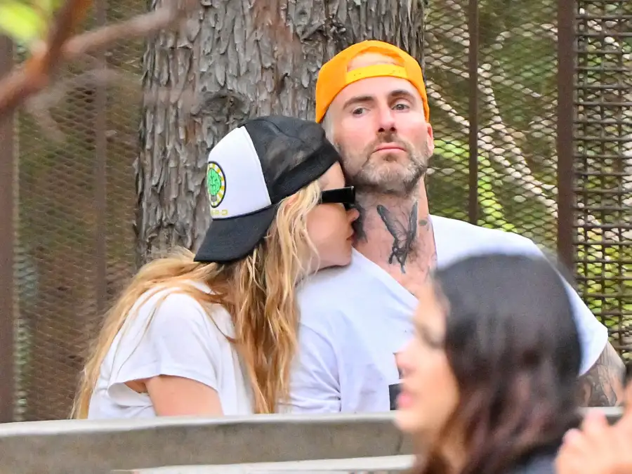 Adam Levine and Behati Prinsloo Pack on the PDA at Disneyland While Celebrating His 44th Birthday: Photos