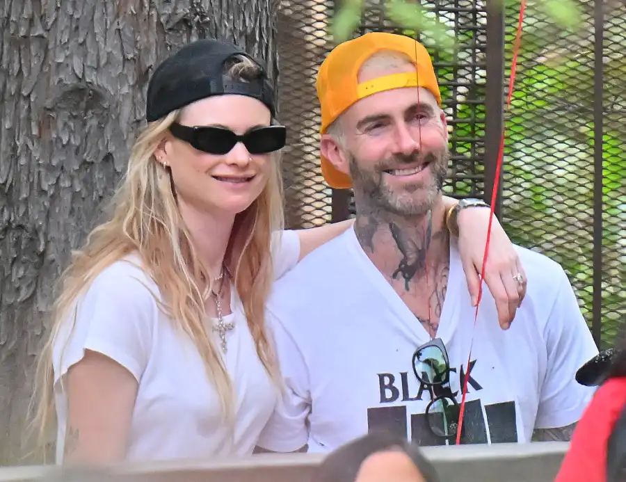 Adam Levine and Behati Prinsloo Pack on the PDA at Disneyland While Celebrating His 44th Birthday: Photos