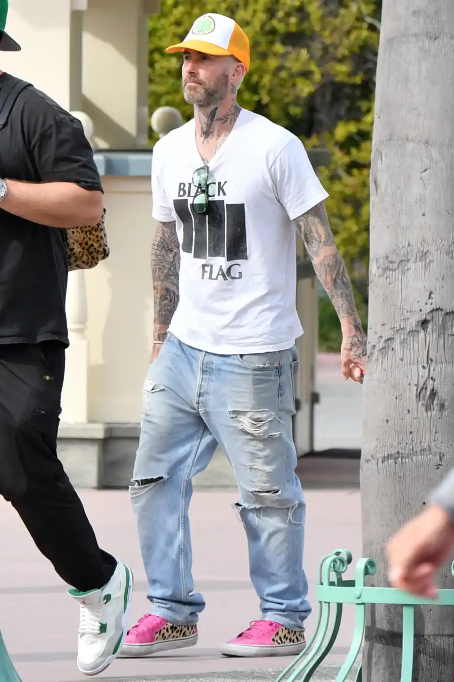 Adam Levine and Behati Prinsloo Pack on the PDA at Disneyland While Celebrating His 44th Birthday: Photos