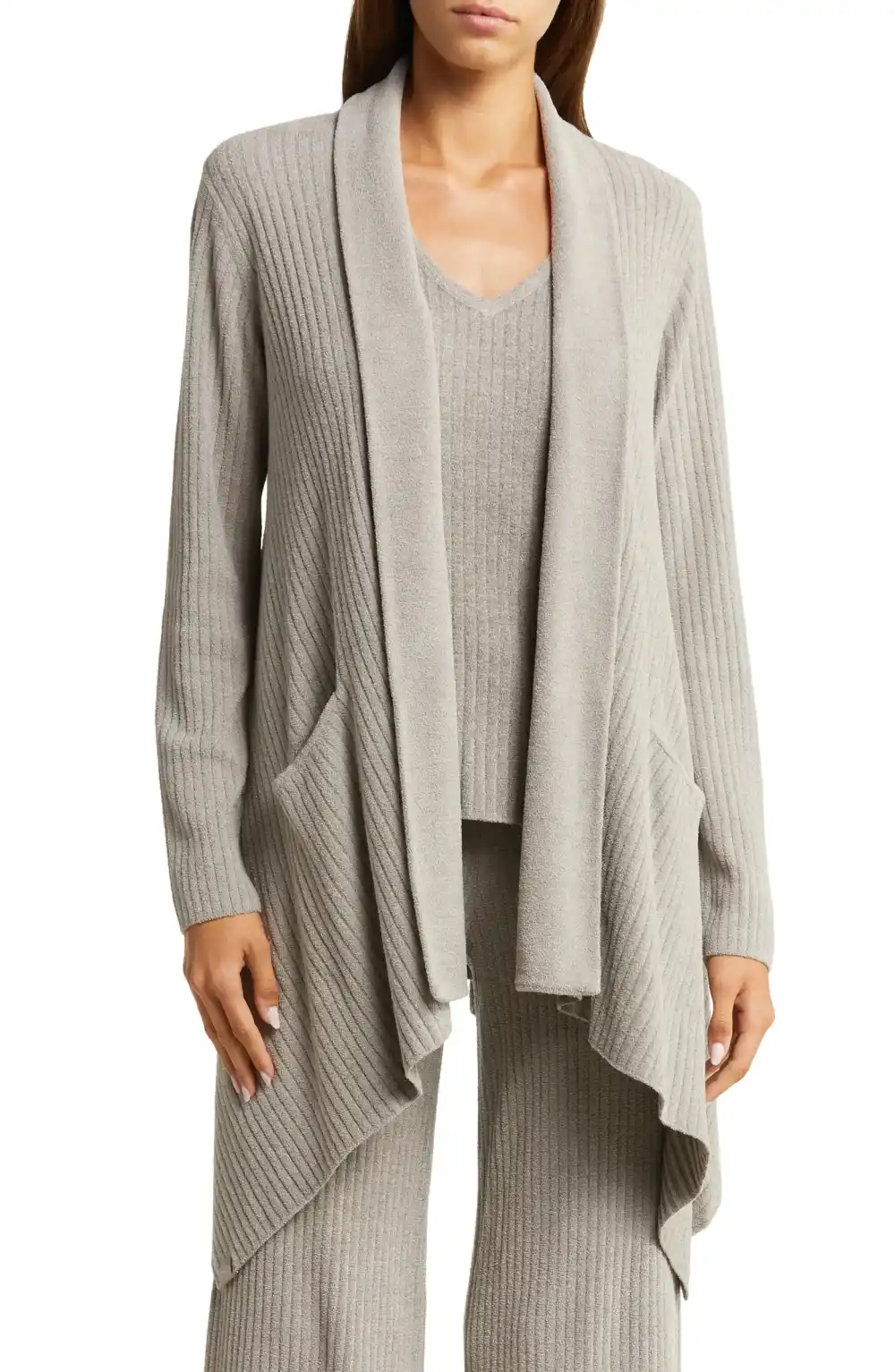 Barefoot Dreams Draped Shawl Collar Cardigan