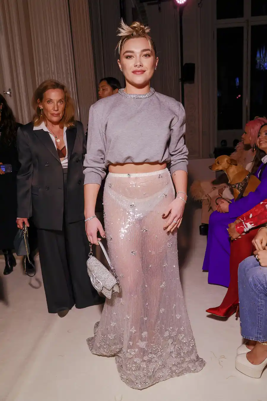 Celebs at PFW gallery - 224 Fashion Valentino F/W 23-24 Front Row, Paris, France - 05 Mar 2023 Florence Pugh.