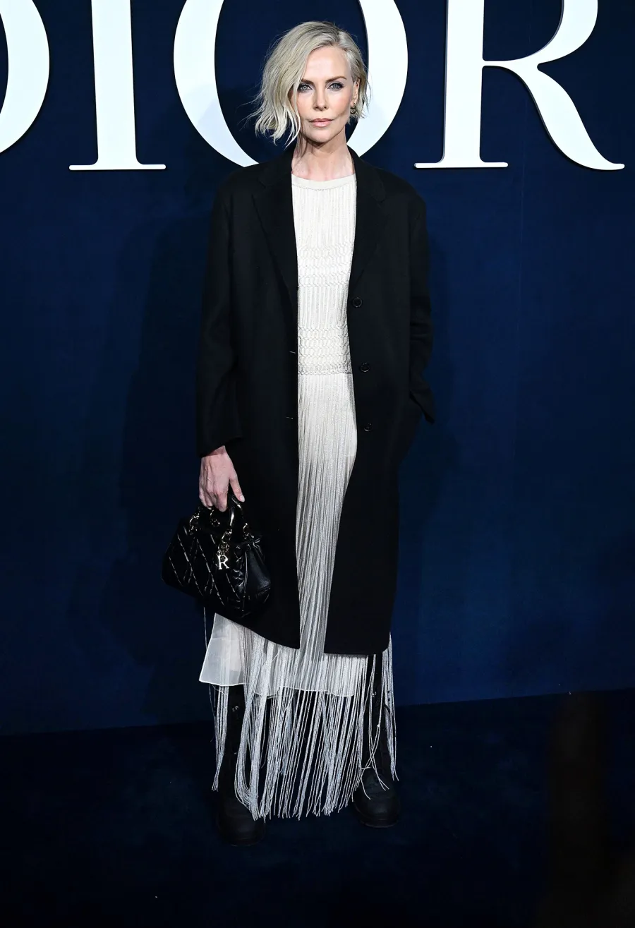 Celebs at Paris Fashion Week - 821 Charlize Theron Christian Dior show, Arrivals, Autumn Winter 2023, Paris Fashion Week, France - 28 Feb 2023