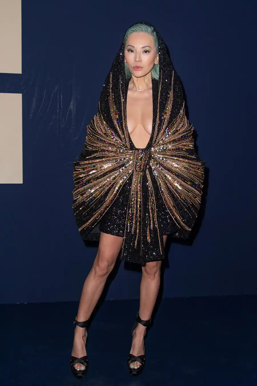 Celebs at Paris Fashion Week - 923 Tina Leung PFW - Balmain Front Row, Paris, France - 01 Mar 2023