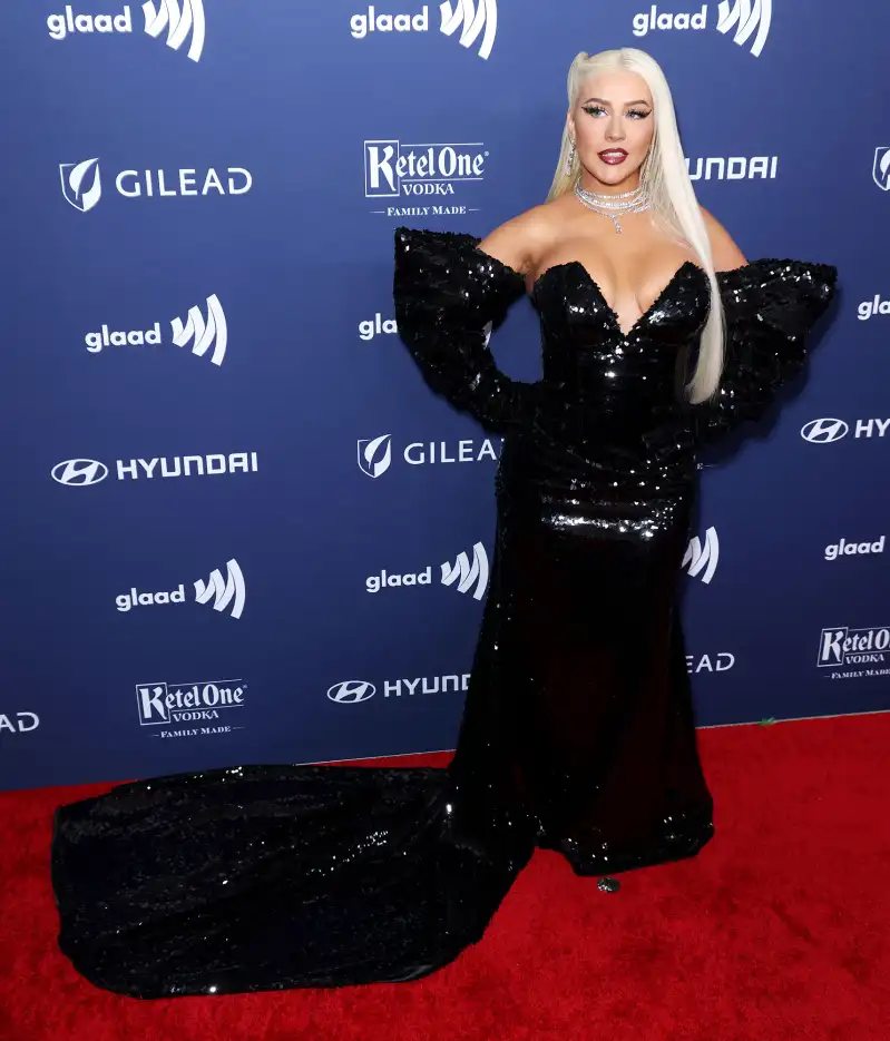Christina Aguilera Glaad Media Awards 2023 Red Carpet