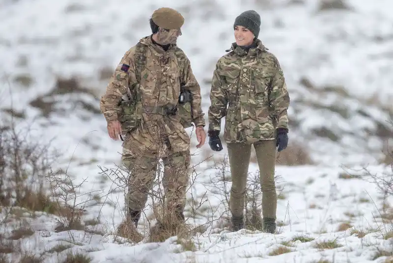 Duchess Kate Middleton Wears Military Camouflage While Participating in Battlefield Training Exercises 2