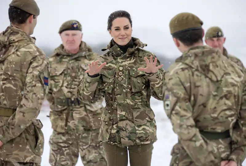 Duchess Kate Middleton Wears Military Camouflage While Participating in Battlefield Training Exercises 3