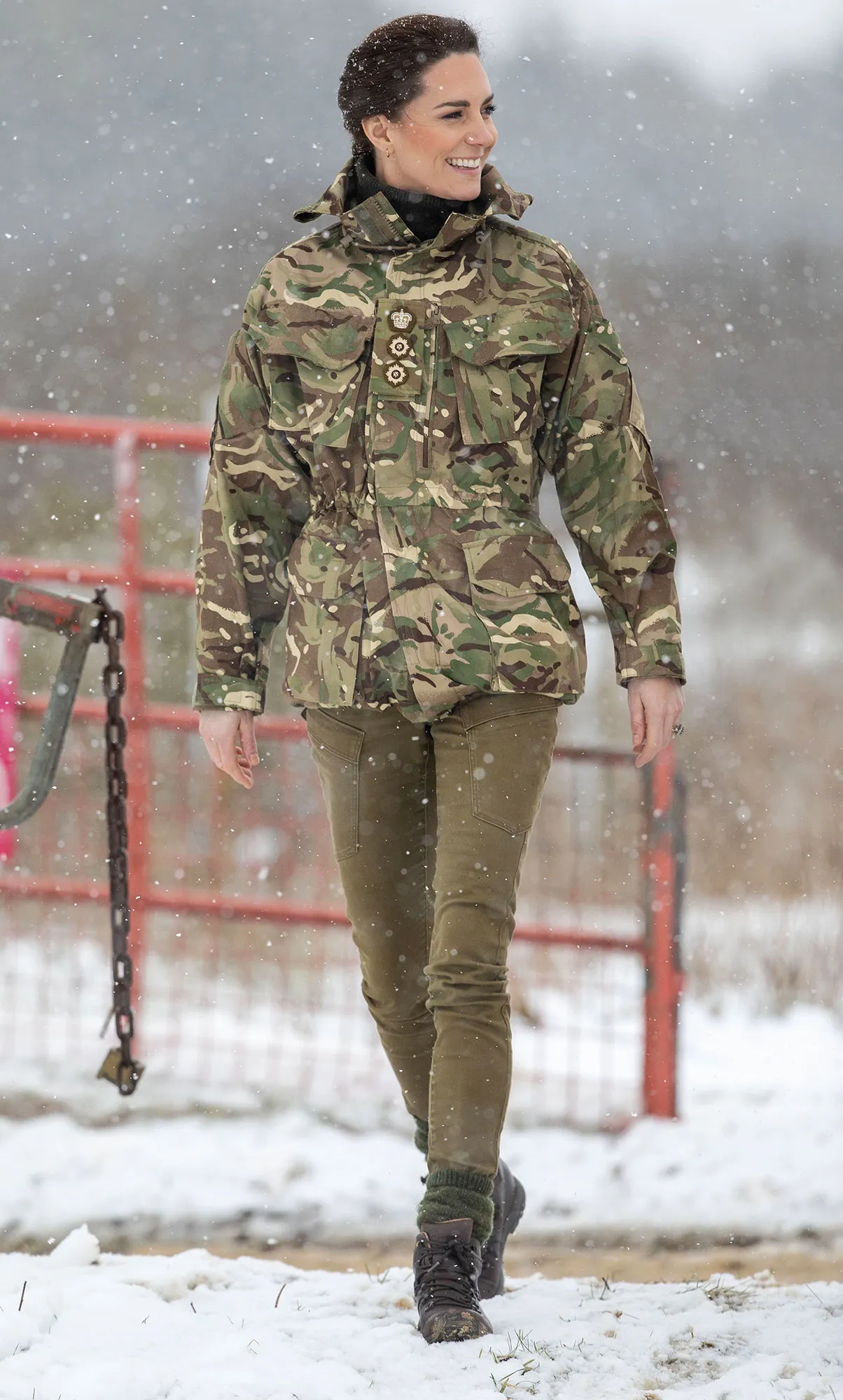 Duchess Kate Middleton Wears Military Camouflage While Participating in Battlefield Training Exercises 9