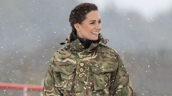 Duchess Kate Middleton Wears Military Camouflage While Participating in Battlefield Training Exercises 9